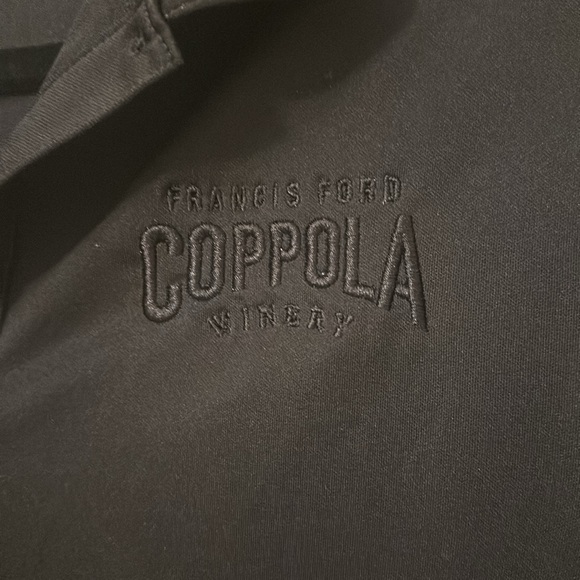 Nike Golf Womens Black Polo Shirt XL Dri-FIT embroidered Coppola Winery EUC - Picture 2 of 4